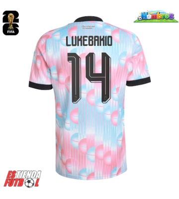 Bélgica Dodi Lukebakio #14 Segunda Equipación Mundial 2026 Manga Corta Bélgica Dodi Lukebakio #14 Segunda Equipación Mundial 2026 Manga Corta